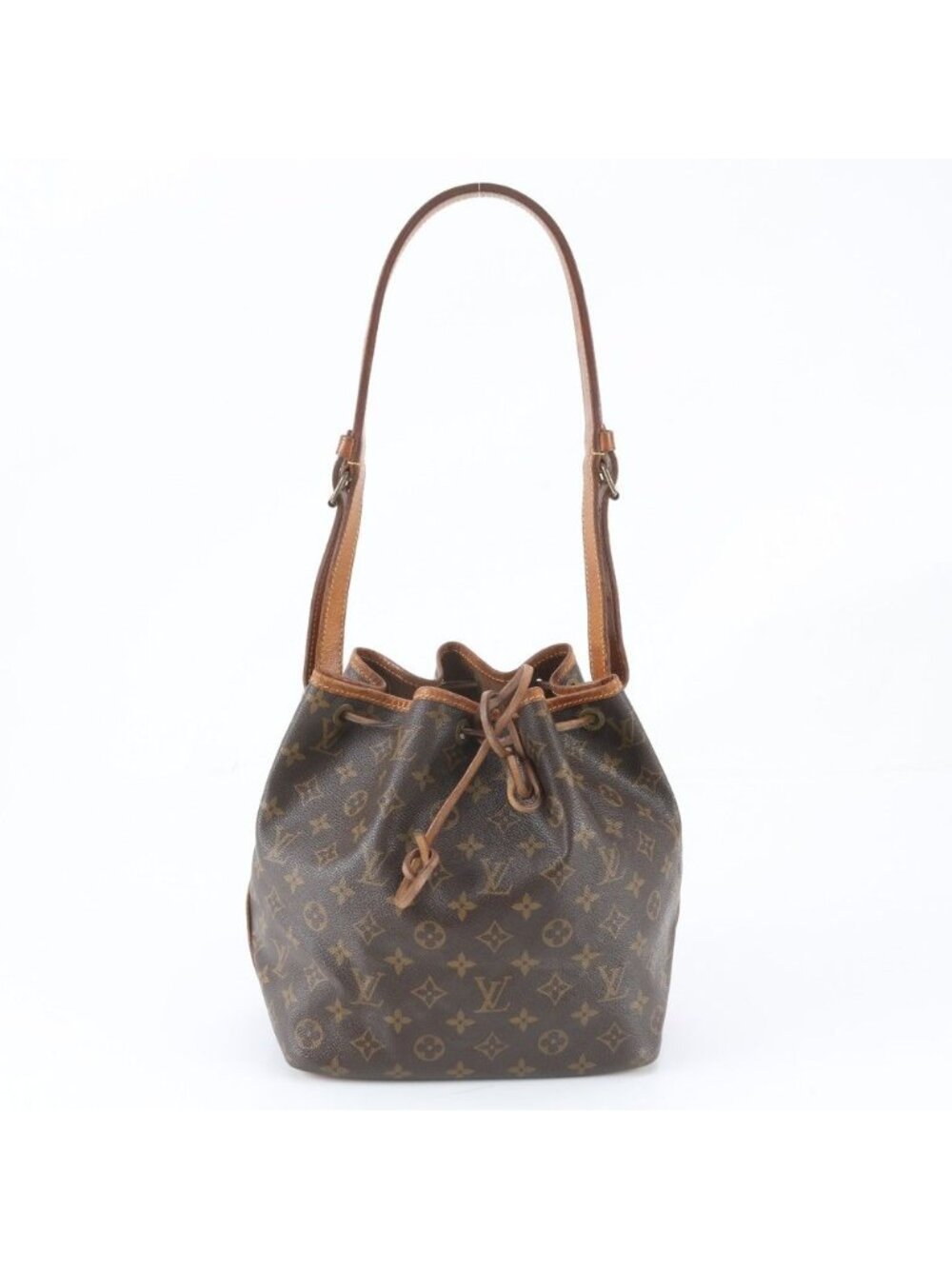 Louis Vuitton Monogram Petit Noe Leather Shoulder Bag Tote